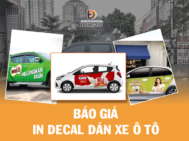 In decal dán xe ô tô chuyên nghiệp – báo giá tốt nhất tại Đông Đô