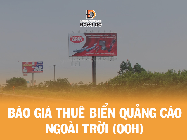 Đông Đô chuyên thiết kế và thi công bảng biển quảng cáo ngoài trời