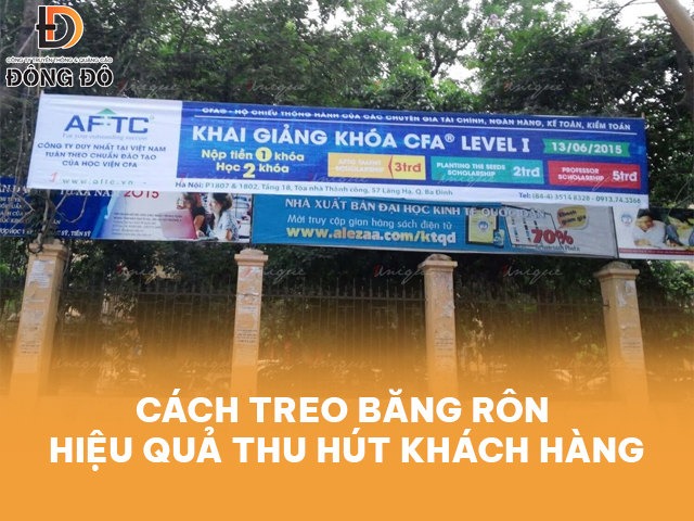 Chia sẻ cách treo bandroll hiệu quả và đúng chuẩn