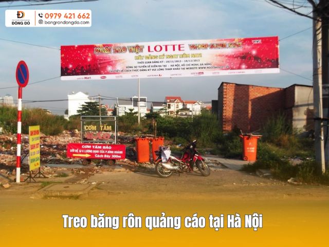 Treo băng rôn quảng cáo tại Hà Nội