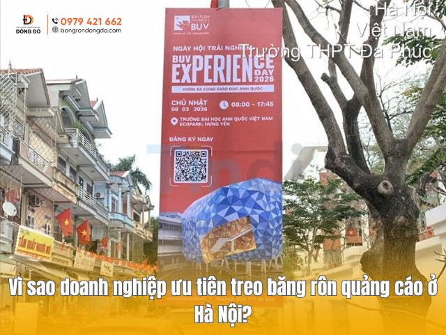 Vì sao doanh nghiệp ưu tiên treo băng rôn quảng cáo ở Hà Nội