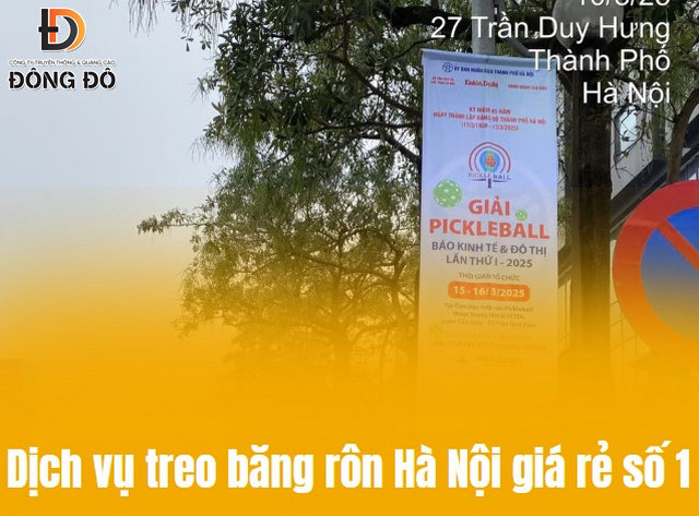Đông Đô cung cấp dịch vụ treo băng rôn tại Hà Nội