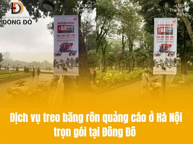 Dịch vụ treo băng rôn quảng cáo ở Hà Nội trọn gói từ a tới z