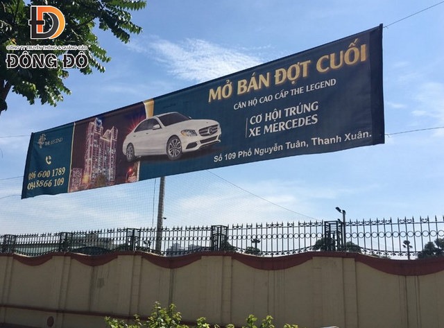 Mẫu băng rôn quảng cáo phong cách sang trọng