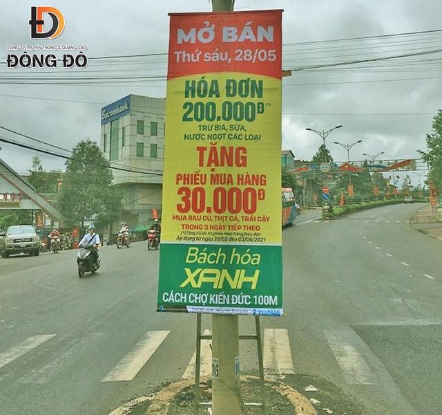 Địa điểm treo băng rôn phù hợp