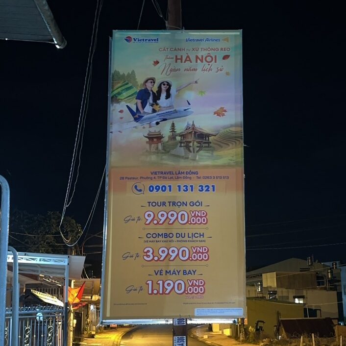 Treo băng rôn tại Lâm Đồng giá rẻ trọn gói