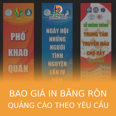 In băng rôn quảng cáo theo yêu cầu, lấy ngay tại Hà Nội