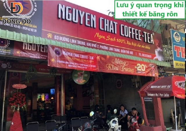 Thiết kế băng rôn khai trương quán café chuyên nghiệp