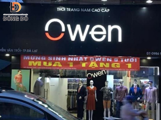 Mẫu băng rôn shop owen