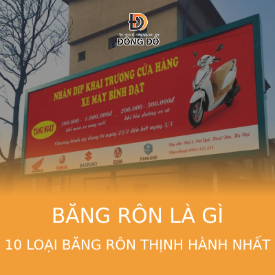 Băng rôn là gì? 10 loại băng rôn quảng cáo thịnh hành hiện nay