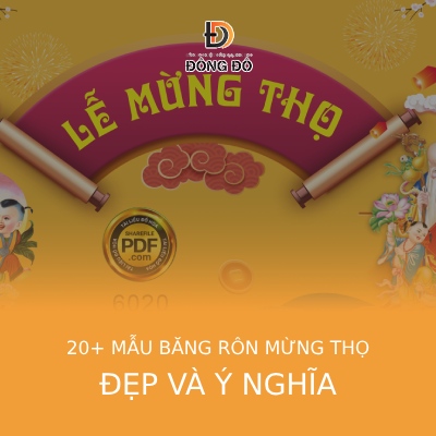 Top 20+ mẫu băng rôn mừng thọ đẹp và ý nghĩa