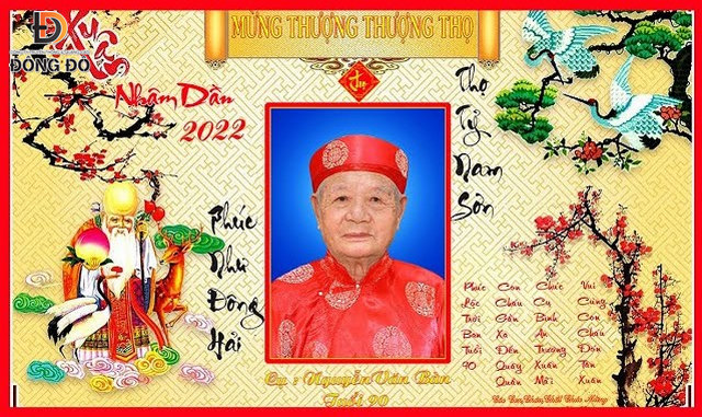 Mẫu bandroll mừng thọ cụ Ông