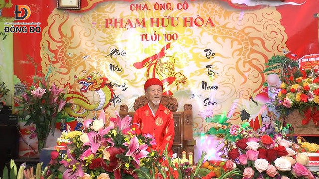 Mẫu backdrop mừng thọ cụ Ông đẹp mắt