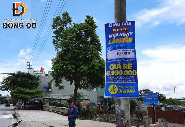 Lưu ý treo và thiết kế băng rôn quảng cáo dọc