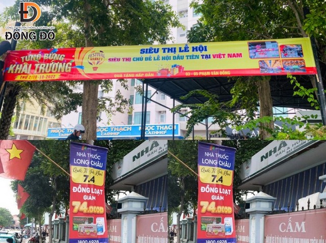 Cách treo băng rôn ngang – dọc đúng kỹ thuật