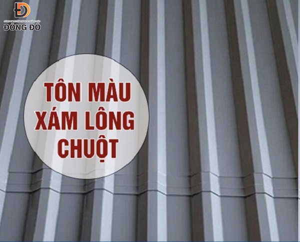 Tôn chấn hàng rào màu xám