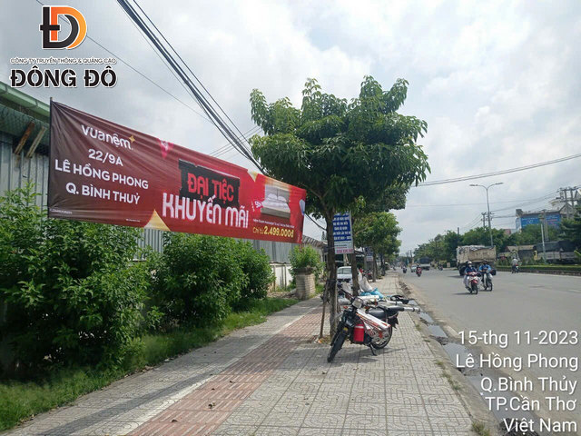 Quảng cáo bằng băng rôn và phướn phù hợp với doanh nghiệp ở Cần Thơ