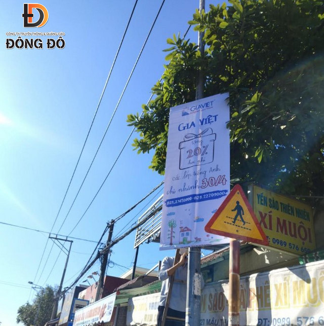Treo phướn quảng cáo ở Cần Thơ
