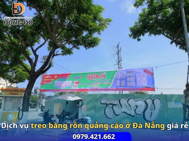 Treo băng rôn, phướn quảng cáo tại Đà Nẵng  – Gọi ngay 0979.421.662