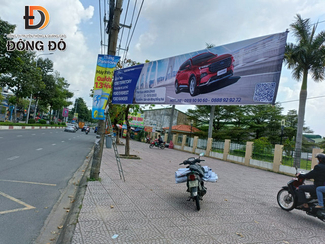 Treo băng rôn quảng cáo ngang ở Đồng Nai