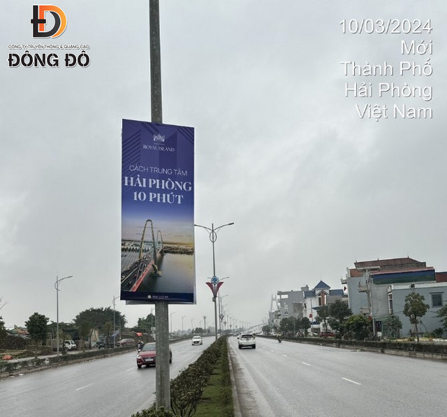 Dự án treo băng rôn quảng cáo bất động sản tại Hải Phòng