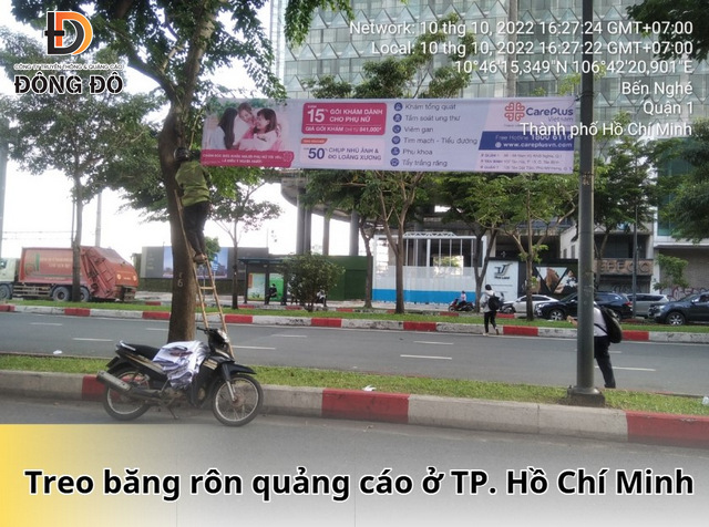 Treo băng rôn quảng cáo ở hcm