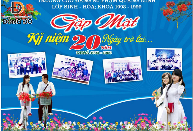 Mẫu banner gặp mặt kỷ niệm 20 năm ngày trở lại