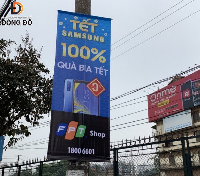 Phướn quảng cáo dọc tại Thanh Hóa