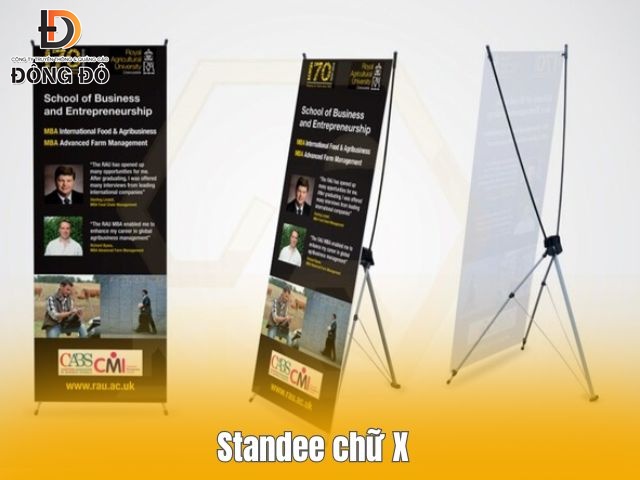 Standee kệ chữ X