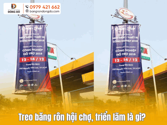 Treo băng rôn hội chợ, triển lãm