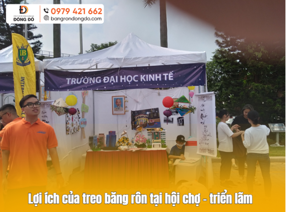 Lợi ích của treo băng rôn tại hội chợ – triển lãm