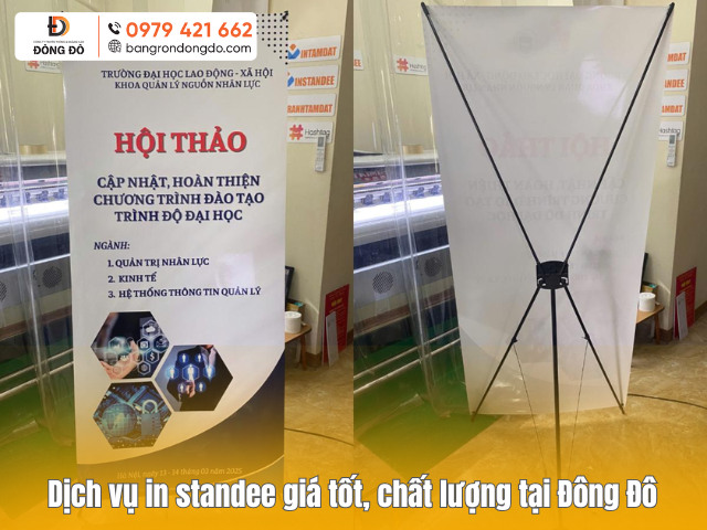 Đặt in standee giá rẻ tại Băng Rôn Đông Đô