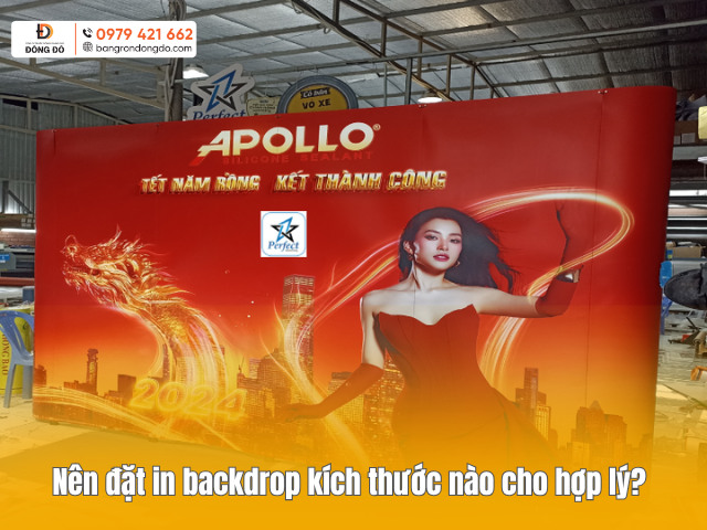 Kích thước backdrop hợp lý