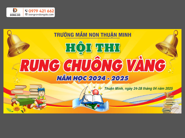 Banner cổ vũ hội thi rung chuông vàng