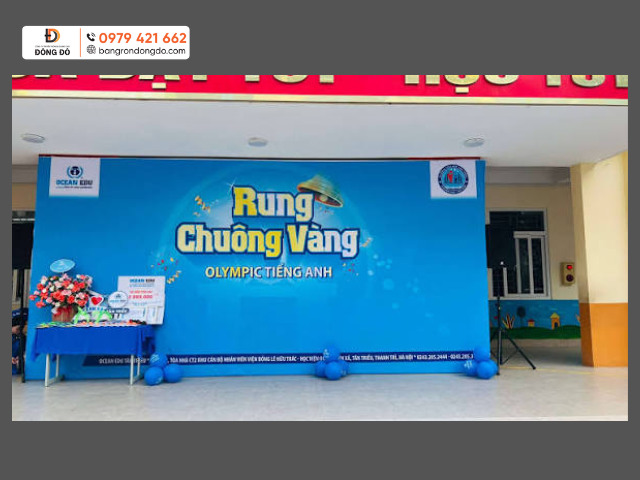Background sân khấu cuộc thi rung chuông vàng