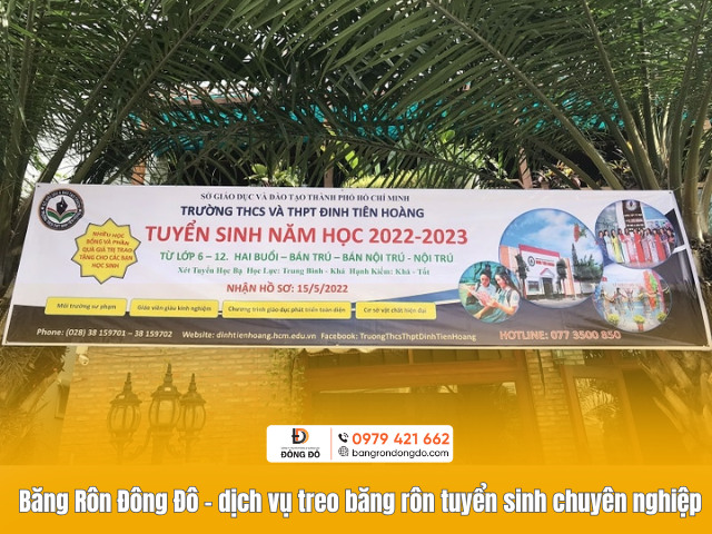 Băng Rôn Đông Đô – dịch vụ treo băng rôn tuyển sinh chuyên nghiệp