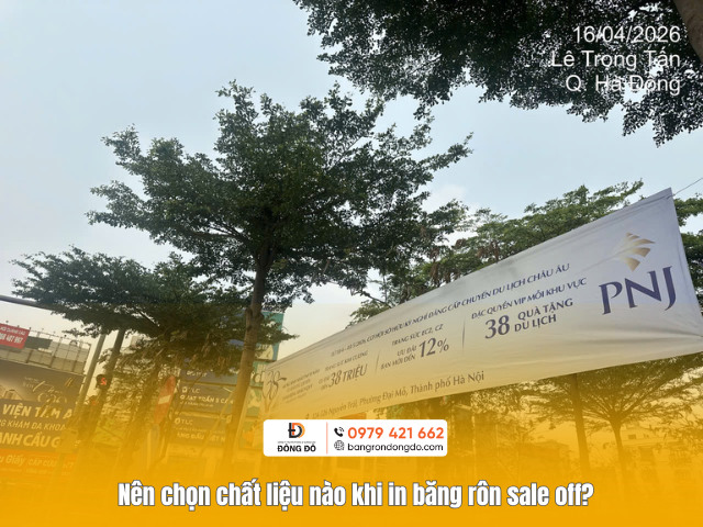 Nên chọn chất liệu nào khi in băng rôn sale off?