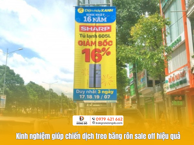 Kinh nghiệm giúp chiến dịch treo băng rôn sale off hiệu quả