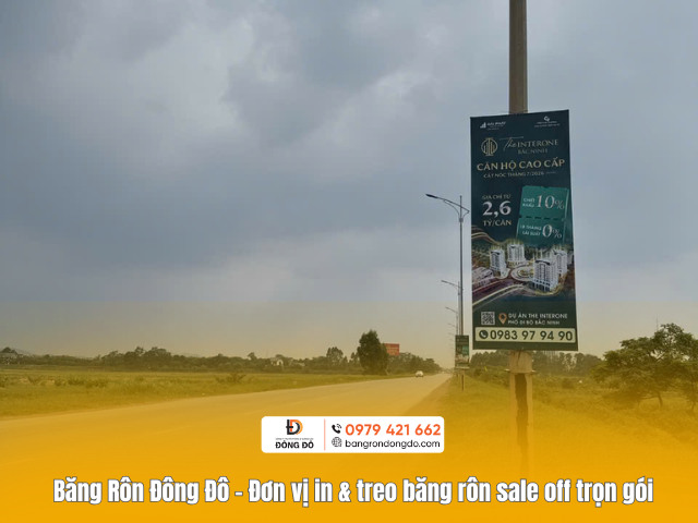 Băng Rôn Đông Đô – Đơn vị in & treo băng rôn sale off trọn gói
