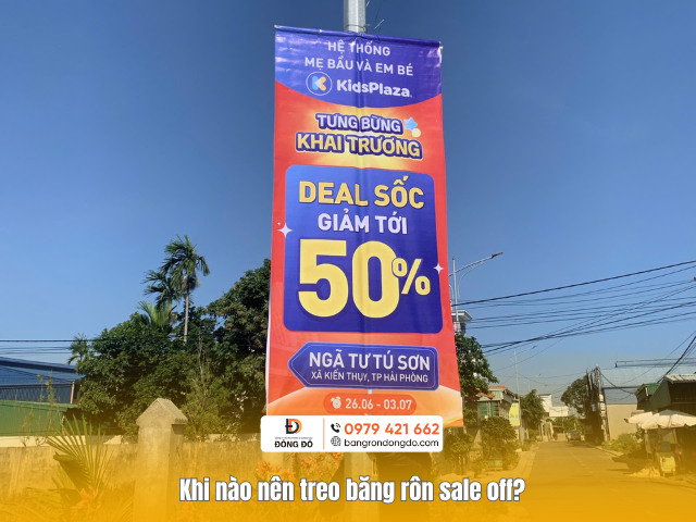 Khi nào nên treo băng rôn sale off?